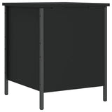 Storage Bench Black 40x42.5x50 cm Engineered Wood - Extra Image