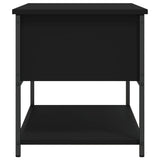 Storage Bench Black 70x42.5x47 cm Engineered Wood