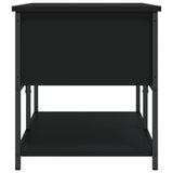 Storage Bench Black 100x42.5x47 cm Engineered Wood - Low Angle