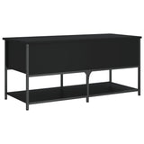 Storage Bench Black 100x42.5x47 cm Engineered Wood