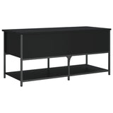 Storage Bench Black 100x42.5x47 cm Engineered Wood - Extra Image