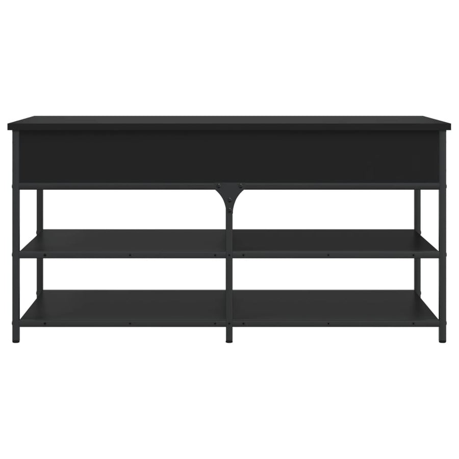 Shoe Bench Black 100x42.5x50 cm Engineered Wood