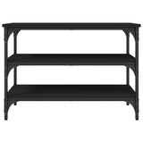 Shoe Bench Black 70x38.5x49 cm Engineered Wood - 45-Degree Angle