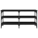 Shoe Bench Black 100x38.5x49 cm Engineered Wood - 45-Degree Angle
