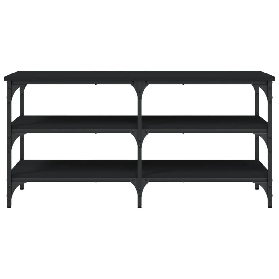 Shoe Bench Black 100x38.5x49 cm Engineered Wood
