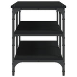 Shoe Bench Black 100x38.5x49 cm Engineered Wood - Rear View