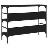 Console Table Black 100x32x75 cm Engineered Wood - 45-Degree Angle