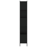 Bookcase Black 72x28x172 cm Engineered Wood - Rear View