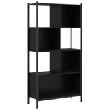 Bookcase Black 72x28x172 cm Engineered Wood - Extra Image