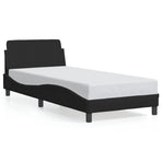 Bed Frame "Dover" Black 90x190 cm Fabric