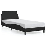 Bed Frame "Dover" Black 90x190 cm Faux Leather