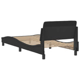 Bed Frame "Dover" Black 90x190 cm Faux Leather