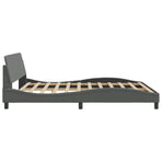 Bed Frame "Dover" Dark Grey 180x200 cm King Fabric