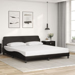 Bed Frame "Dover" Black 180x200 cm King Faux Leather