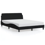 Bed Frame "Dover" Black 137x190 cm Double Fabric
