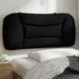 Headboard Cushion "Hvar" Black 90 cm Fabric