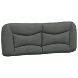 Headboard Cushion "Hvar" Dark Grey 137 cm Double Fabric