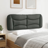 Headboard Cushion "Hvar" Dark Grey 137 cm Double Fabric