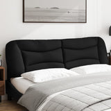 Headboard Cushion "Hvar" Black 180 cm Fabric