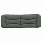 Headboard Cushion "Hvar" Dark Grey 153 cm Fabric