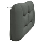 Headboard Cushion "Hvar" Dark Grey 153 cm Fabric