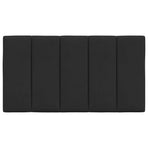 Headboard Cushion "Hanko" Black 90 cm Velvet