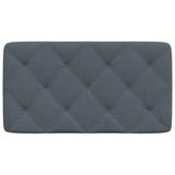 Headboard Cushion Dark Grey 90 cm Velvet
