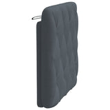 Headboard Cushion Dark Grey 90 cm Velvet - Rear View