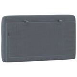 Headboard Cushion Dark Grey 90 cm Velvet - Close-Up Angle