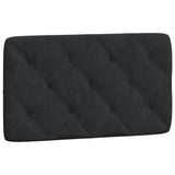 Headboard Cushion Black 90 cm Velvet - Front View