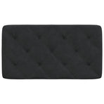 Headboard Cushion Black 90 cm Velvet