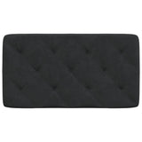 Headboard Cushion Black 90 cm Velvet - 45-Degree Angle