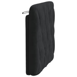 Headboard Cushion Black 90 cm Velvet - Rear View