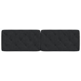 Headboard Cushion Black 180 cm Velvet