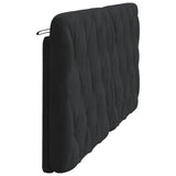 Headboard Cushion Black 180 cm Velvet - Rear View