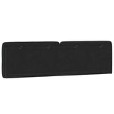 Headboard Cushion Black 180 cm Velvet - Close-Up Angle