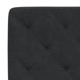 Headboard Cushion Black 180 cm Velvet - Low Angle