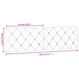 Headboard Cushion Black 180 cm Velvet - Extra Image