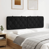Headboard Cushion Black 153 cm Velvet - Top-Down View