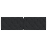 Headboard Cushion Black 153 cm Velvet