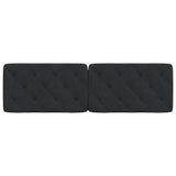 Headboard Cushion Black 153 cm Velvet - 45-Degree Angle