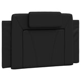 Headboard Cushion "Viana" Black 90 cm Faux Leather