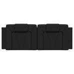 Headboard Cushion "Viana" Black 137 cm Faux Leather