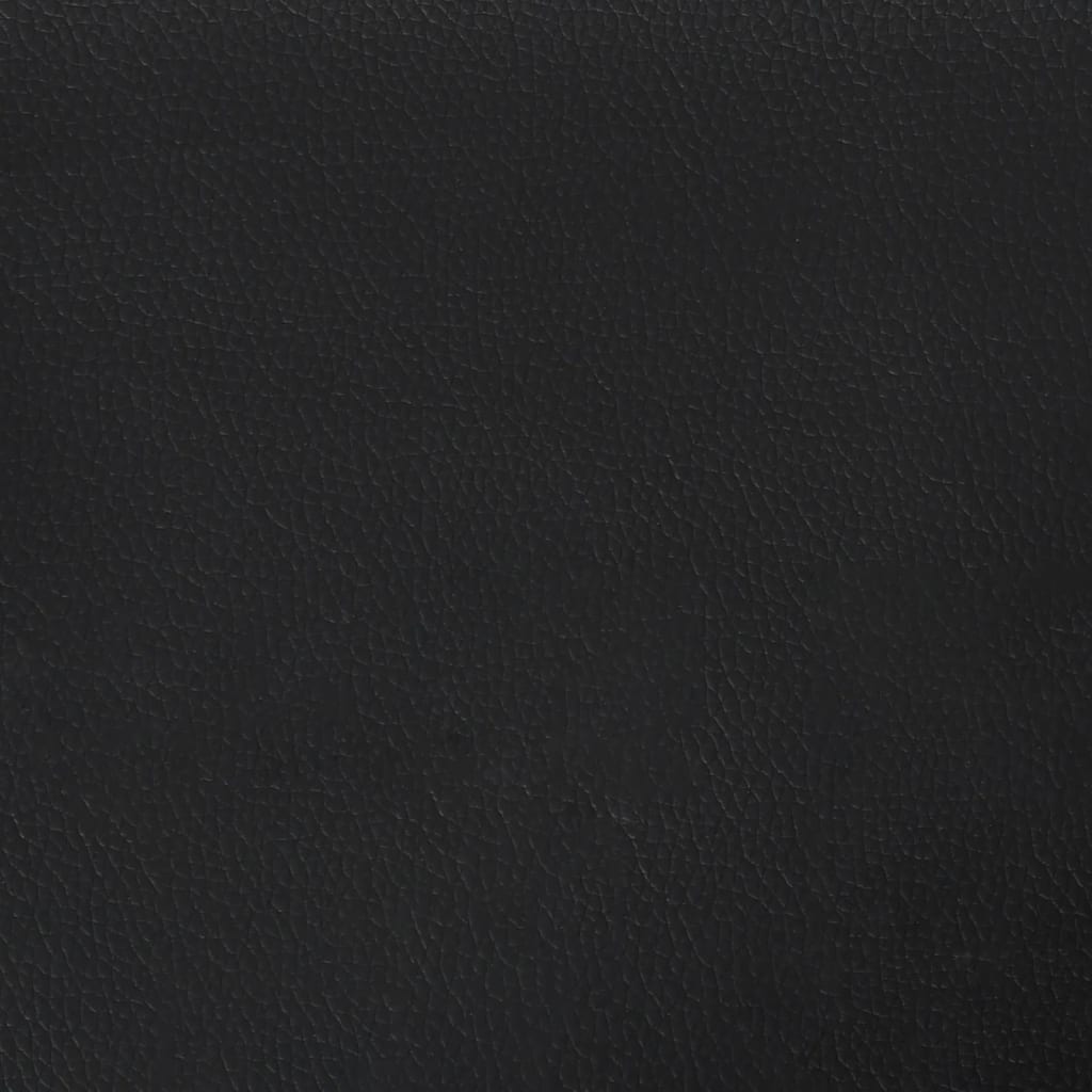 Headboard Cushion "Viana" Black 137 cm Double Faux Leather