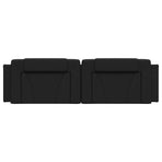 Headboard Cushion "Viana" Black 180 cm Faux Leather