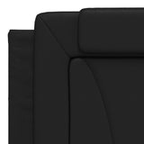 Headboard Cushion "Viana" Black 180 cm Faux Leather