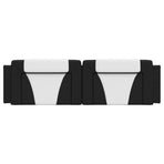 Headboard Cushion "Viana" Black and White 180 cm Faux Leather
