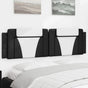Headboard Cushion "Viana" Black and White 180 cm Faux Leather
