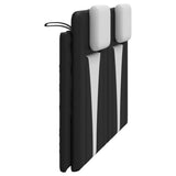 Headboard Cushion "Viana" Black and White 153 cm Faux Leather