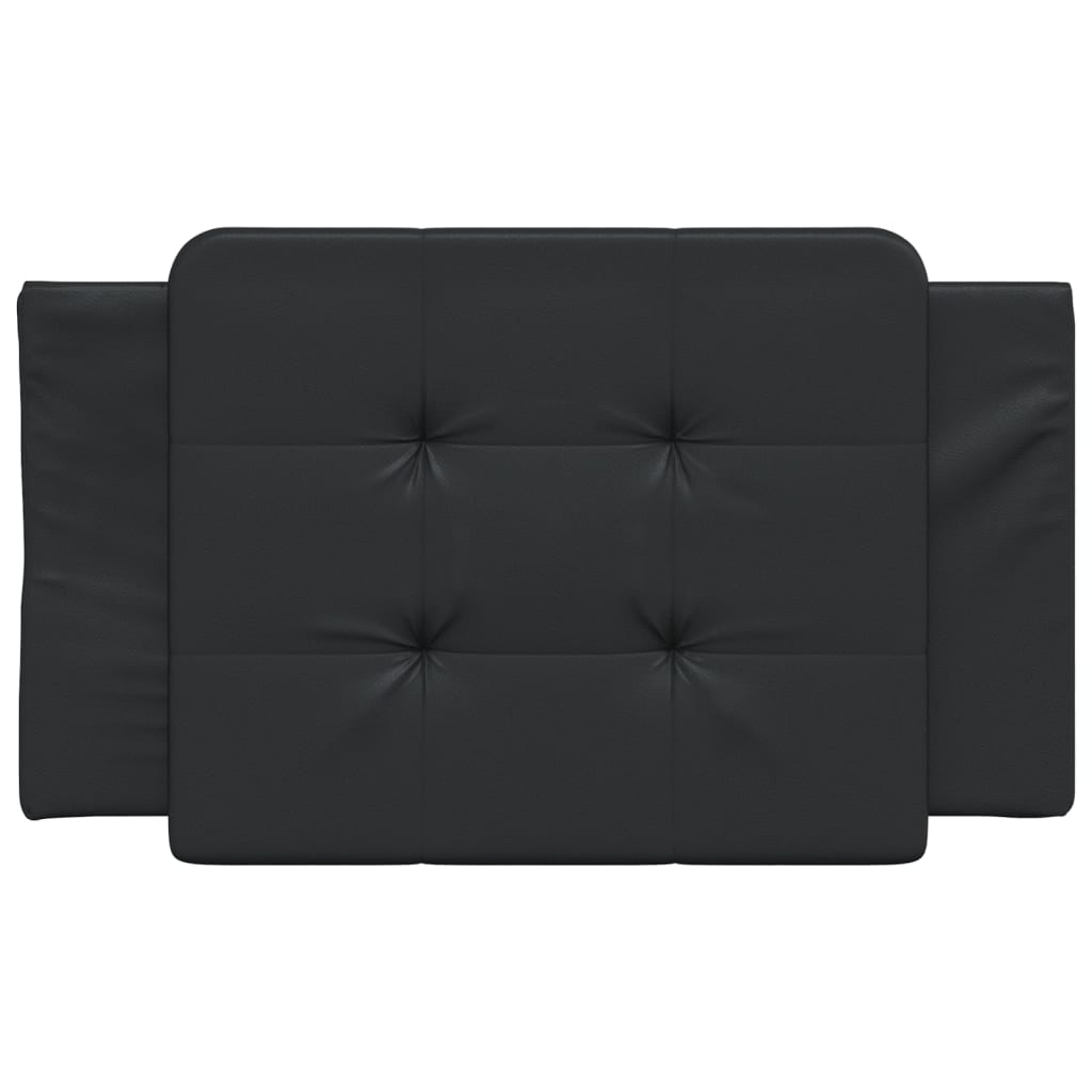 Headboard Cushion "Zadar" Black 90 cm Faux Leather